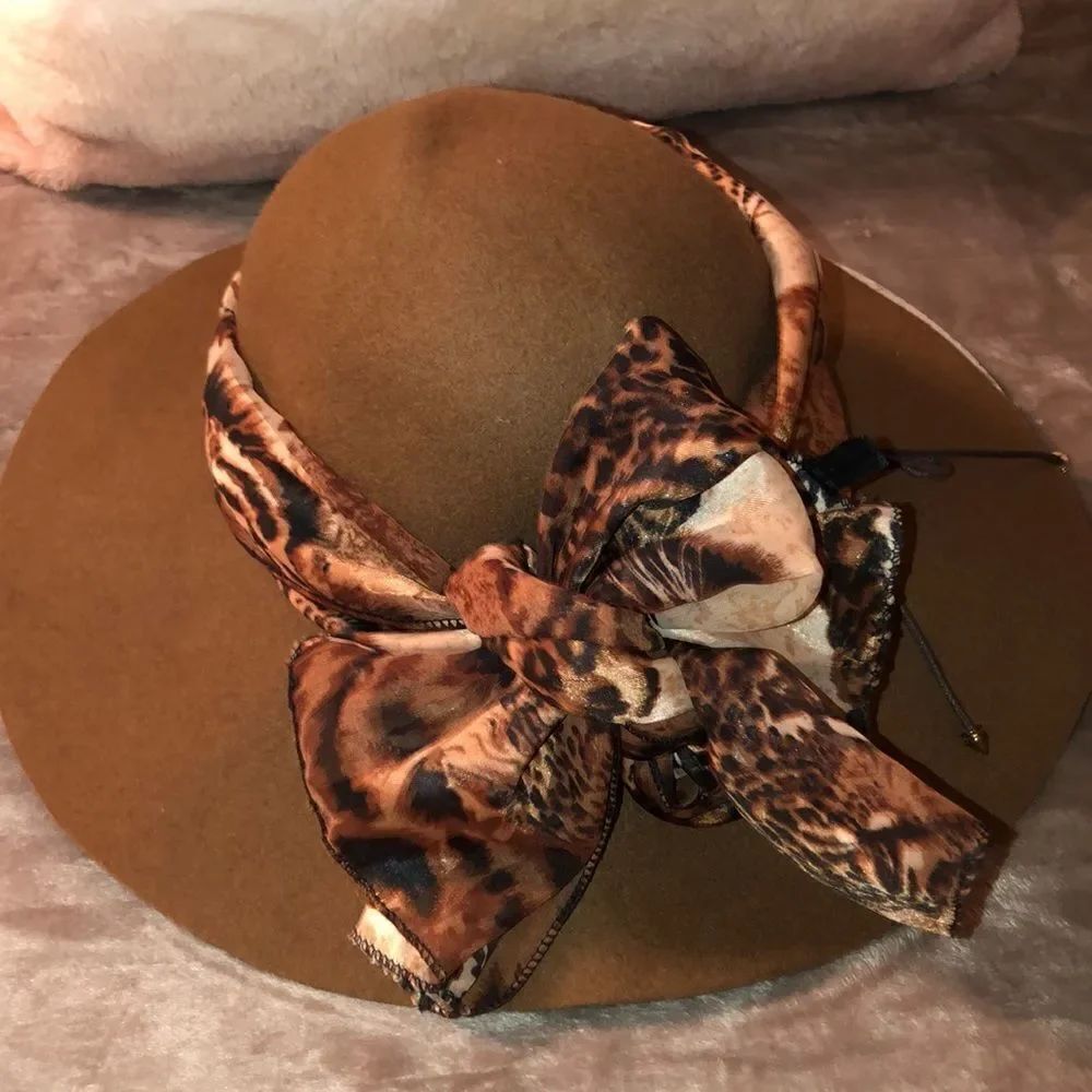 Striped Polyester Leopard Print Scarf